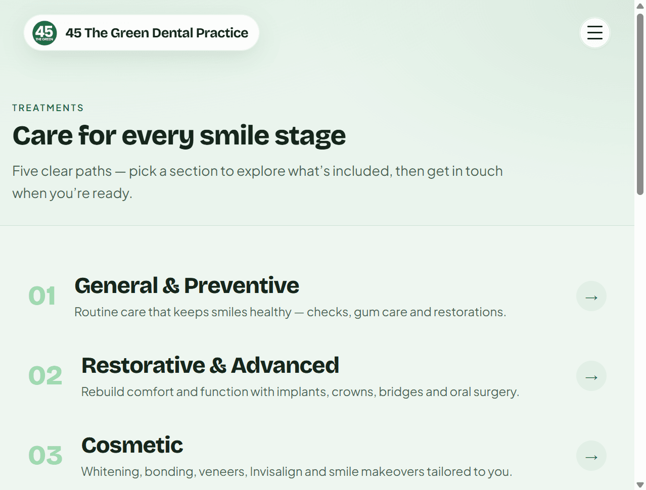 45 The Green Treatments snapshot
